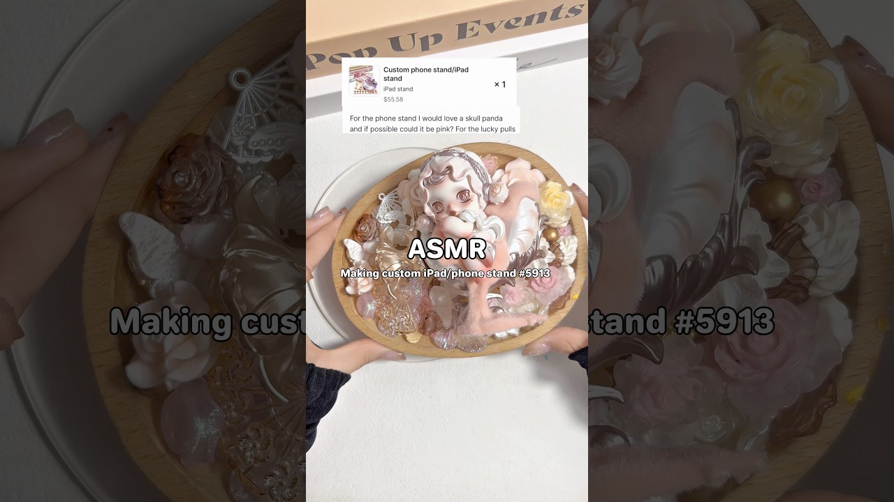 ASMR making custom iPad /phone stand 