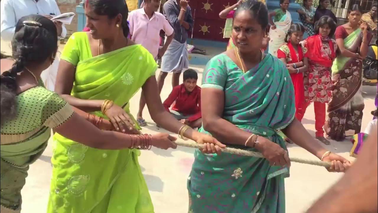 Pongal game in native place / Girls Rope Pulling Game/ Pongal Festival