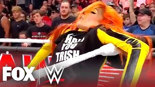 Becky Lynch asks Trish Stratus for a rematch and gets jumped by Zoey Stark on Monday Night Raw