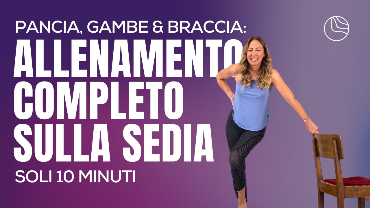 Allenamento completo sulla sedia: tonifica tutto il corpo in 10 minuti!