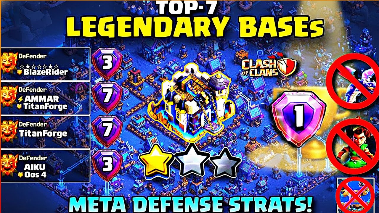 Best TH18 LEGEND BASE LINKS at +5800 Trophies in 2025 | Th18 War Bases | Clash of Clans Base Layouts