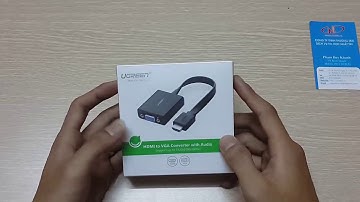 Cáp chuyển đổi HDMI to VGA dẹt có Audio Ugreen UG-40248 Chính hãng