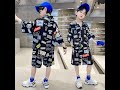 【2022 夏の生活応援セール】【120-170】ファッション プリント ひんやり 夏用 キッズ 子供服 男の子 セットアップ