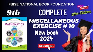 Class 9 Math Miscellaneous Exercise 10 I Unit 10 - Math 9 Misc Ex 10 chapter 10 NBF FBISE MS Noreena