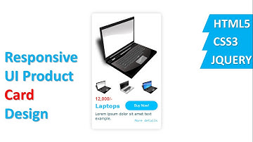 Product Card UI Design | E-Commerce Card Design Using HTML5 + CSS3 + JQUERY.