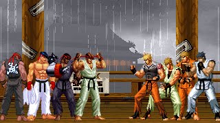 [KOF VS SF] Ryu Team Vs Ryo Team
