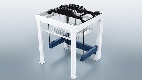 TRUMPF automation: LiftMaster Store - Automated loading and unloading connected to storage system