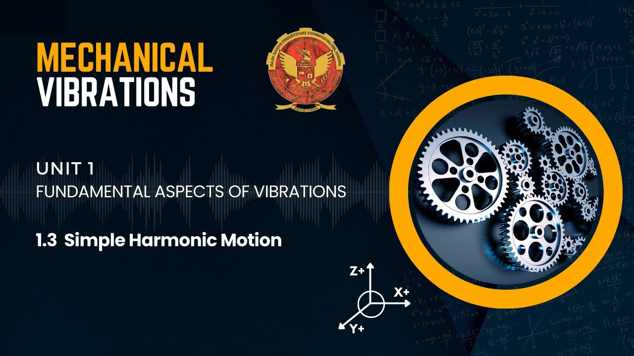 1.3 Simple Harmonic Motion | ME502 |