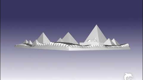 3d model of the pyramids of Giza