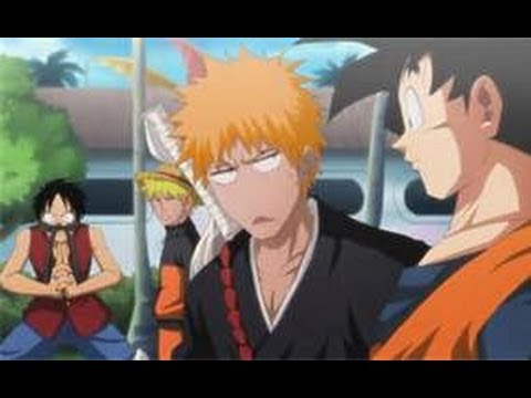 The Dragon Ball Z One Piece Naruto Bleach Crossover Trailer Youtube