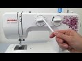 Видео-обзор электромеханической швейной машины Janome JB3115