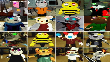 ROBLOX PIGGY HARD MODE OLD VS NEW ALL JUMPSCARES!!