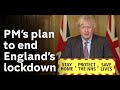 Boris Johnson reveals roadmap out of England’s lockdown