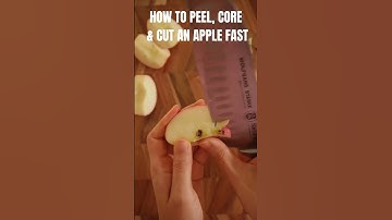 HOW TO PEEL, CORE & CUT AN APPLE - BEST, FAST & EASY! #shorts