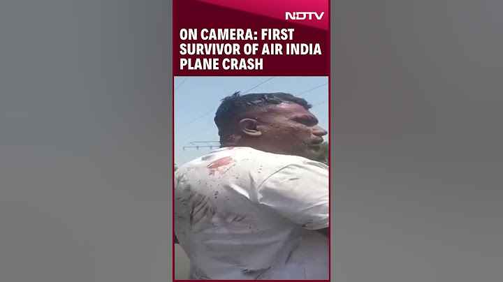Video Emerges Of First Survivor Walking After Ahmedabad Plane Crash