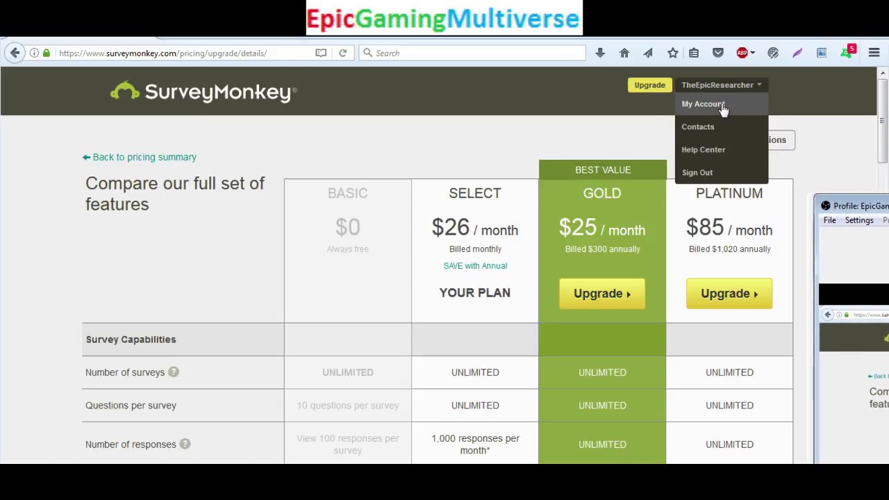Tutorial For How To Disable Subscription Auto Renew On SurveyMonkey