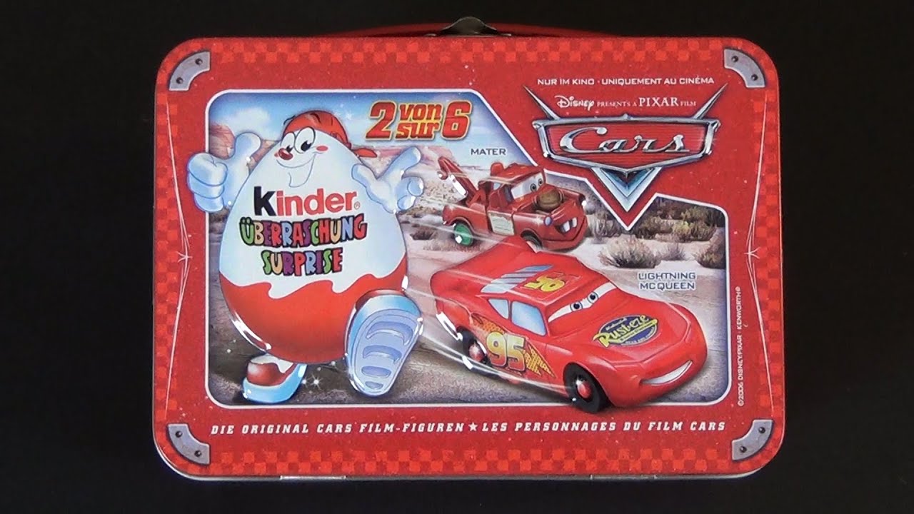 8 different cars kinder surprise toy