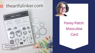 Pansy Patch Masculine Card