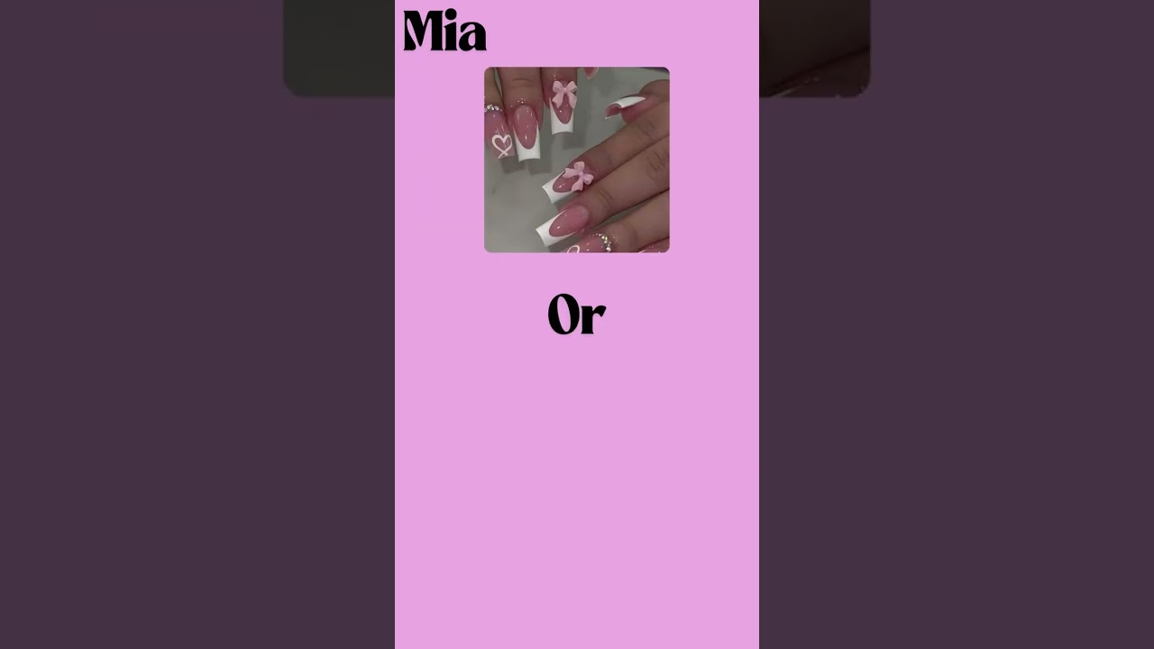 Mia Or Nel Graduation Nails pt.2 