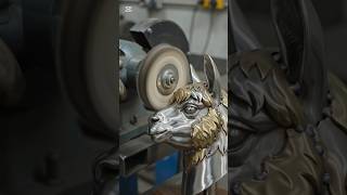 Stainless Steel Alpaca Head Sculpture | Modern Metal Wall Art #minecraft #art #dop2ответы #memes