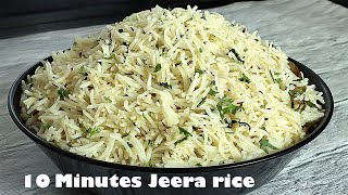 10 Minutes Jeera rice in Pressure cooker by Cooking with Benazir