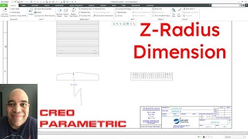 Creo Parametric - Z-Radius Dimension - Drawings