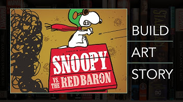 Snoopy vs The Red Baron Hardcover Build + Art + Story