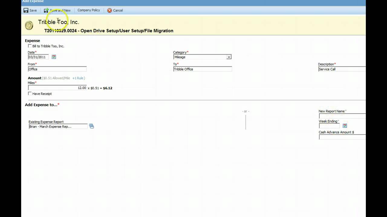 add mileage autotask youtube