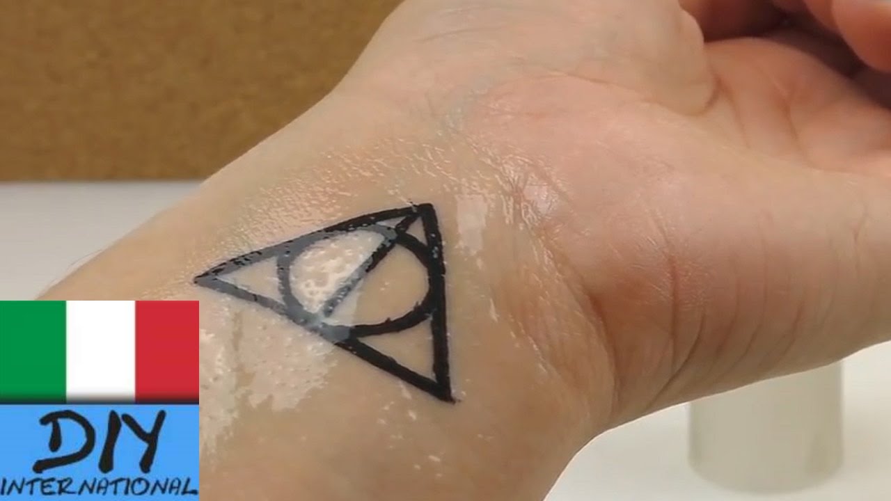 DIY Tattoo Harry Potter Simbolo "I doni della morte ...