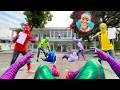 7 Bros SPIDER-MAN Meet NAK Serbian Dancing in Abandoned School...!!! ( POV vs Sad Story )