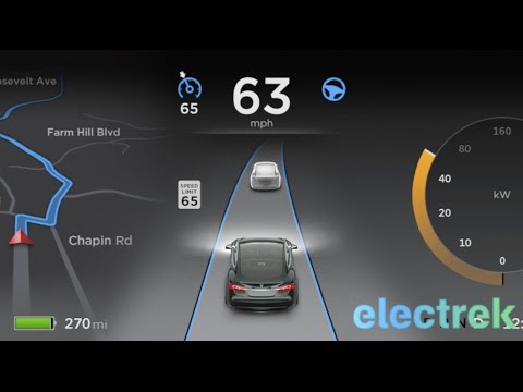 Video: Første Kig På Teslas V7.0 Softwareopdatering Med Autopilot: Autostyring, UI-opdatering Og Parkeringshjælp - Electrek