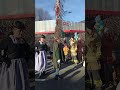 Dance of Schönperchten during Perchtenlauf in Altenmarkt im Pongau, Austria