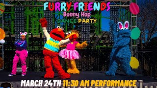 Furry Friends Bunny Hop Dance Party | March 24th 11:30am Performance | Sesame Place Philadelphia