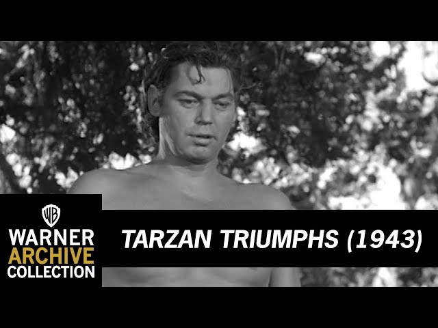 Tarzan Triumphs Movie Scene | Tarzan Feeds Nazi To Lion | Warner Bros. Classics