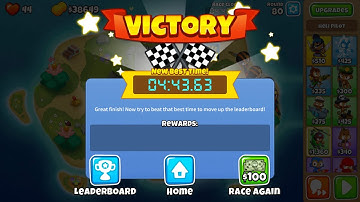 Btd6 Race ‘B B B Boat’ Sub 5 with NO Monkey Knowledge + Slow and Easy