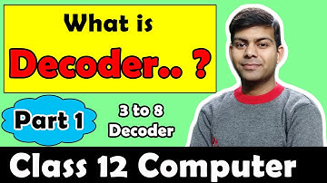 What is Decoder? 3 to 8 decoder 🟢 easily explained 📗 | Class 12th Computer