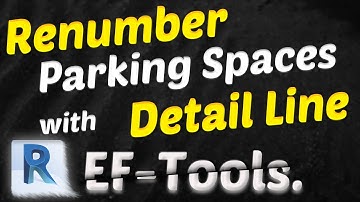 Renumber Parking Spaces with Detail Line in Autodesk Revit [EF-Tools]