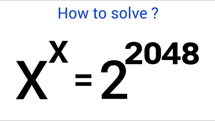 A Nice Exponents Problem • X=?