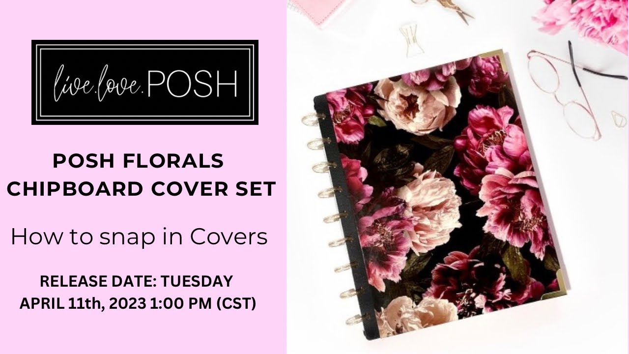 How to snap in Chipboard Covers onto your planner YouTube