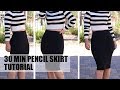 DIY 30 MIN PENCIL SKIRT TUTORIAL