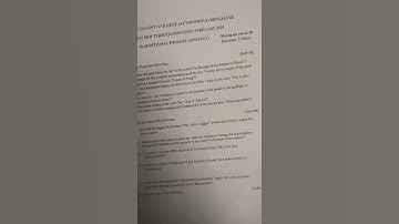 2nd sem Additional English Midterm question paper