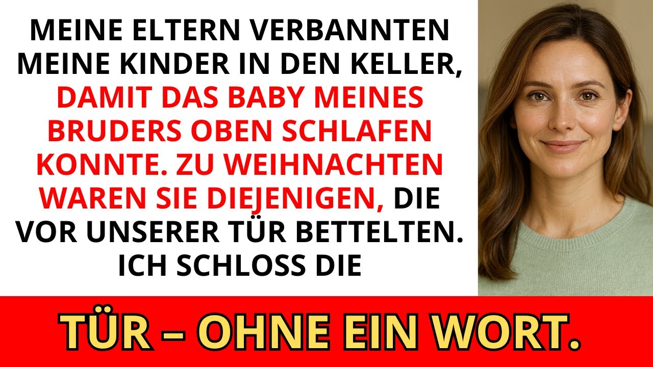 Meine Eltern verbannten meine Kinder in den Keller – wegen des Babys meines Bruders...