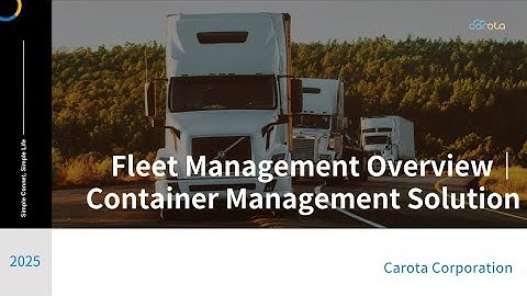 Fleet Management｜Container Management_En