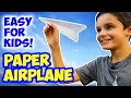 How to make a paper airplane  easy for kids