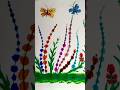 Easy Beautiful Butterfly Garden Drawing 🦋🌸 | Relaxing Art #Shorts#drawing