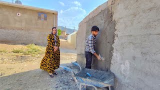 Isaac has been released!😍Now it's time to build his family's dream home | Sand and cement plastering