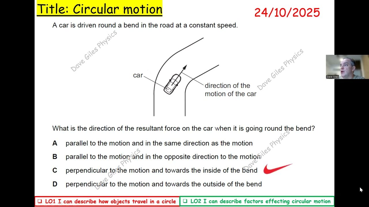 Circular Motion, IGCSE Cambridge Physics (0625) for CIE, P1, Motion, forces & energy