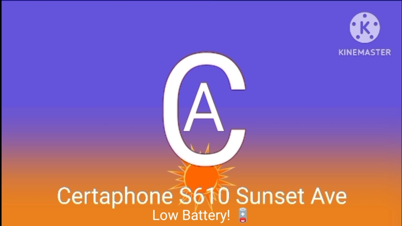 Certaphone S610 Sunset Ave Low Battery 🌇