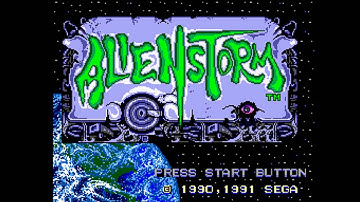 Alien Storm (Sega Master System / Sega Mark III) - (Opening & Demo Loop)