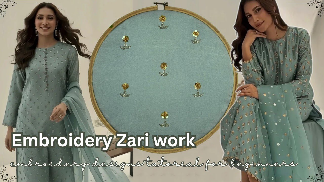 Embroidery designs tutorial for beginners ✨ handmade work 
